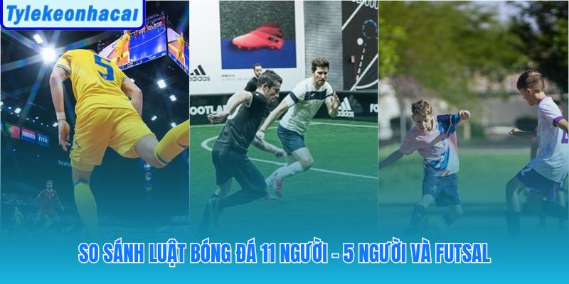 Phân biệt quy định giữa 11 người, 5 người và futsal